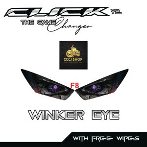 HONDA CLICK 125/150 V2/V3 WINKER EYE STICKER TRANSPARENT / TRANSLUCENT VNYL MATERIAL