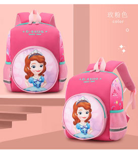 33cm Kids Cartoon Bagpack Waterproof Breathable Preschool Kindergarten School Girl Boy Beg Sekolah Perempuan Lelaki儿童书包