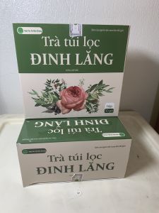 Hộp 100 túi trà túi lọc đinh lăng đinh lăng khô trà an thần hoạt huyết dưỡng não ngủ ngon rối loạn tiền đình thiếu máu hoa mắt chóng mặt HN