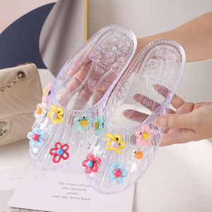 [Free Shipping] 2026 New Crystal Shoes For Women Summer Fashion Trendy Slippers Jelly Shoes Transparent Flat Sandals