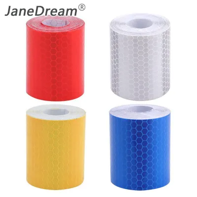 JaneDream 100cmx5cm Car Reflective Strip Stickers Warning Strip-style Decoration Film Safe Motorcycle Baby Car Reflect Safety