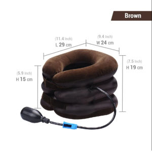 Ready Stock Ergonomic Cervical Traction Pillow Orthopaedic U Shape Neck Stretcher Neck Support Pain Relief Inflatable Air Pump Pillow Massage Relax Airplane Travel Flight Car Pillow Adult Gift Dad Mom Pregnant Bantal Angin Kereta Tidur Bantal Leher Sakit