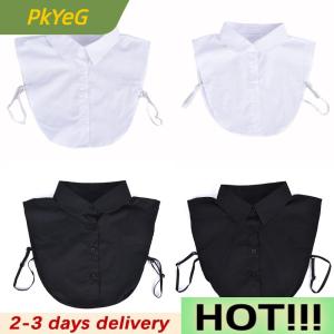 PkYeG Detachable Lapel   collar Classic False Blouse Removable Women Men Accessory