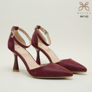 HELIVA ANGELA High Heels Wanita Tali Sling Back Hak 9cm Pointed Toe Elegan HV1152