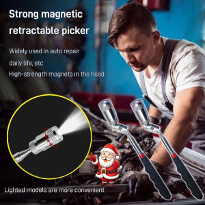 Telescopic Strong Magnetic Pickup with Led Light Metal Suction Rod Tool Box