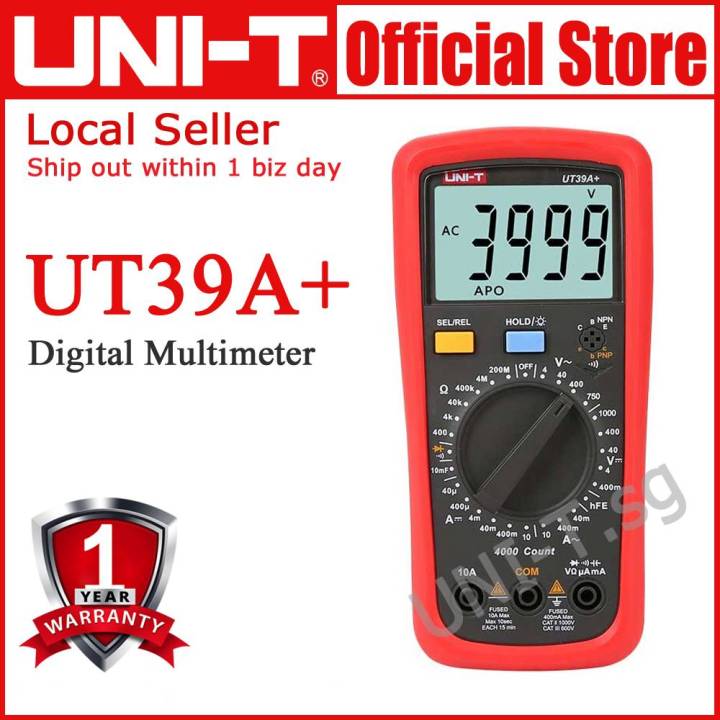 UNI-T UT39A+ UT39C+ UT39E+ Digital Multimeters | Lazada Singapore