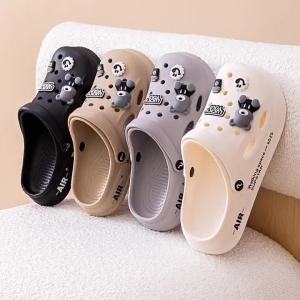 EVA CoupleS MenS Clogs Garden Shoes Cartoon Closed-Toe Shoes Outdoor Swimming Pool Beach Shoes Travel Sandals
