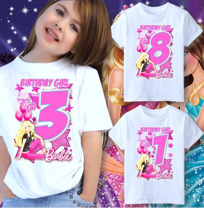 Barbie shirts for online birthday