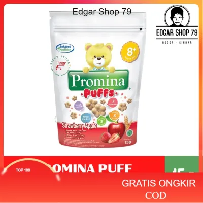 Promina Puffs 15 Gram Puff Biskuit Sereal Makanan Cemilan Bayi 8 Bulan