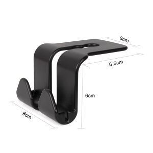 Car Hook Back Seat Hook Hanger Car Headrest Hook Holder Car Hook Mini Car Back Seat Organizer Storage Hanger Car Hook Organiser Holder Double Head Vehicle Organizer Holder 汽车挂钩