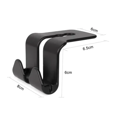 Headrest Hooks for Car Car Seat Multi-function Mobile Phone Bracket Hook Double Head Hooks Purse Hooks for Car Handbag Clothes Coats Grocery Bags Vehicle Universal Holder