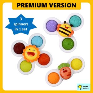 Spinner Toy Mainan Spinner toys Sensory toys for babies baby spinner toy baby sensory toy baby finger toy suction toys for babies