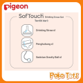 Pigeon Softouch Training & Drinking Straw Set Dot dan Sedotan Botol Susu Bayi. 