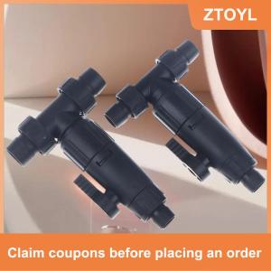 【ZTOYL】 Phụ kiện bể cá 12 16mm vòi nước đôi nhanh chóng phát hành nối ống bể cá 3 chiều Van Bể cá bộ lọc kết nối