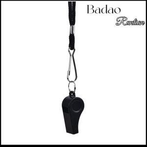 Badao สายนกหวีดพลาสติกสำหรับผู้ตัดสินกีฬาฟุตบอลฟุตบอลมีสายคล้องนกหวีดเสียงดังฉุกเฉิน