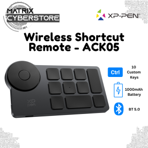 XP-PEN Wireless Shortcut Remote ACK05 for Graphic Tablets - Tri-Mode Connectivity 10 Custom Keys 1000mAh 300hrs battery life Touch-Typing Friendly Compact & Portable Windows MAC OS & Linux |  Graphic Tablet Accessories