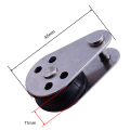 5PCS 316 Stainless Steel Pulley Block 45mm Hanging Wire Towing Wheel Lifting Wire Rope Cable Pulley Roller For 2mm To 8mm Rope. 