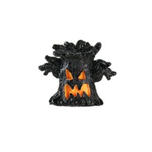 GOXBERK Hiệu ứng phát sáng Đèn trang trí cây hình quái vật Halloween Gốc cây nhỏ Nhựa Đèn hình gốc cây đáng sợ Cổ điển Cây mô phỏng Đèn trang trí hình ma LED Trang trí nhà ma ám