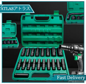 20pcs 1/2 Inch Impact wrench socket set Impact Socket Set Heavy Metric Garage Tool For Wrench Adapter Hand Tool Set deep socket wrench set impact wrench socket adaptor deep socket wrench tools japan set 3 8 drive socket set tools deep socket 1 2 drive set