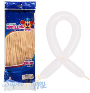 ลูกโป่งยาวไส้ไก่ สีพาสเทล (แพค100ชิ้น) สีหวาน ลูกโป่งสีมาการอง ไส้เป็ด ไส้ไก่ งาน นน. 1.8 กรัม ลูกโป่งบิด