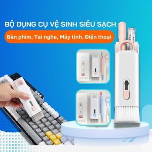 Bộ Vệ Sinh 7In1 AirPods Cleaner Kit - Cọ Vệ Sinh Tai Nghe Bluetooth Bàn Phím Laptop Macbook Điện Thoại