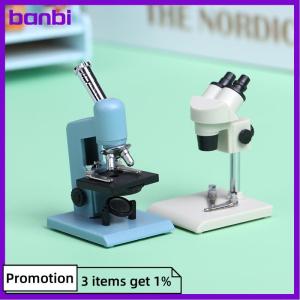 banbi 1 cái 1:12 Dollhouse thu nhỏ kính hiển vi phòng thí nghiệm Thiết bị mô hình thí nghiệm cảnh trang trí đồ chơi