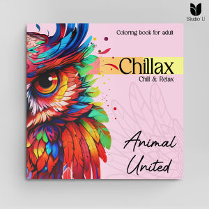 Buku mewarnai dewasa "Chillax" Vol #1 - Animals United