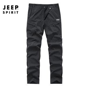 JEEP SPIRIT Quần Nam Quần Yếm Cotton Nguyên Chất Mới Quần Nhiều Túi Mỏng Thấm Hút Mồ Hôi Thoáng Khí