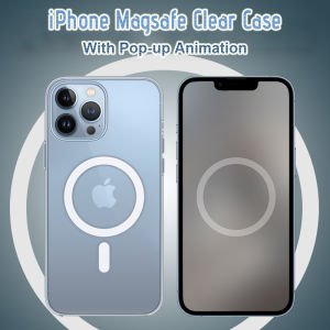 SG Seller iPhone 12 13 Mini Pro Max Case Magsafe Transparent Cover Magnetic Clear Case with Popup Animation