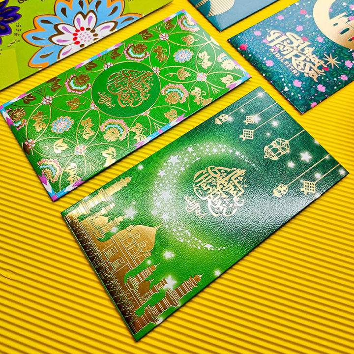 6Pcs Sampul Duit Raya Premium 2024 Raya Packet Green Packet Angpau ...