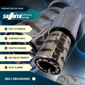 Savinta Knalpot Mobil GSTv4 Stainles Plat 08mm Polos