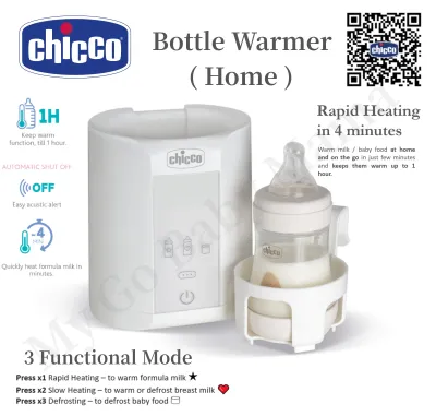 Chicco Home Bottle Warmer with 3 Functional Mode