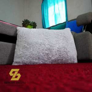 Sarung bantal tidur lembut 60x43cm bulu rasfur glosy