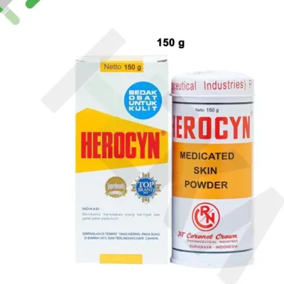 Bedak Herocyn - Bedak Gatal untuk Kulit Biang Keringat 85 g | 150 g
