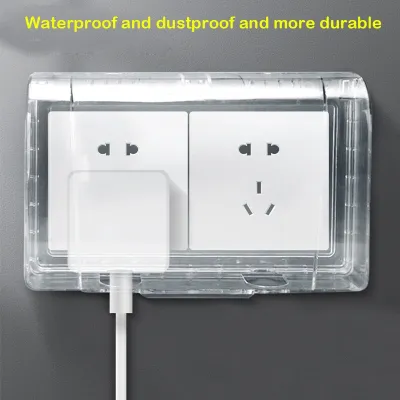 Wall Socket Waterproof Box Plate Switch Protection Cover Outdoor Socket Box Cover Protector