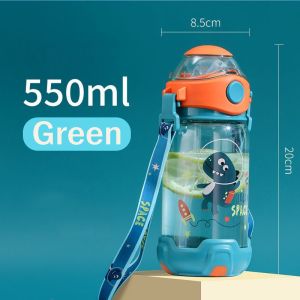 550ml Sippy Cup for Toddler Baby Kids Straw Cup Water Bottle for Kids Feeding Nursing Water Tumbler