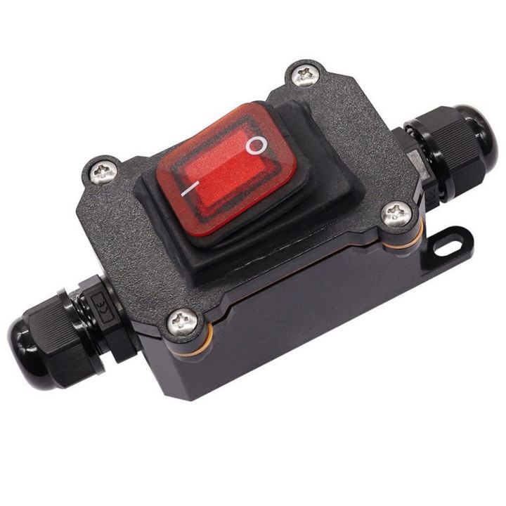 [PENGGONG] 12V 20A Waterproof Switch Box with Red Light IP65 Rated ...