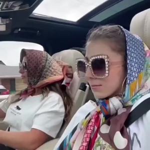 Shimmering gold powder multi-color square rhinestone sunglasses Disco dancing bling Unique vacation sunglasses for women