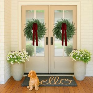Same Cypress Leaf Christmas Wreath Christmas Ornaments Home Interior Decoration Christmas Ornaments
