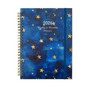 2026 Weekly Monthly Planner A5 Size English Agenda Stylish Design Schedule Notebooks Office School Supplies