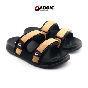 Logic - Sandal Pria Selop Fullblack