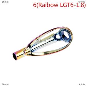 [COD] Shinia 1pc Sliver Rainbow Top Tip Guide Ring Free of Tangle for Spinning Casting Fishing Rod