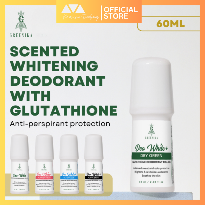 glutathione deodorant Amazon.com : SkinWhite Whitening Deodorant with Glutathione + Vitamin C  Anti-perspirant roll-on 40mL : Beauty & Personal Care main image 1