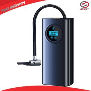 【Alloet】 Electric Air Compressor Rechargeable High Precision Tire Inflator 1500mAh Portable Air Pump for Car Motorcycle Bike Ball