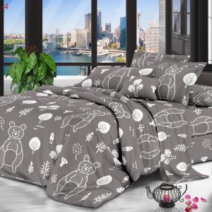 Jual Sprei Karakter/Sprei Banyak Motif/ Bahan Adem dan bahan tidak lutur bonus Sprei Sarung Bantal Sarung Guling Motif Beruang Coklat