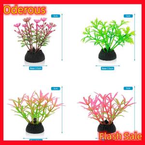 Oderous Aquarium Decorative Simulation Aquatic Plant Fish Tank Landscape Ornament Aquarium Fish Tank Artificial Grass Aquarium Accessories