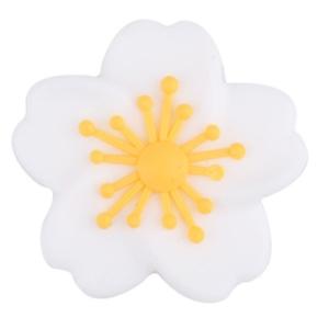 ลูกปัดซิลิโคนรูปดอกไม้28มม. สำหรับการงอกของฟันสำหรับงานฝีมือทำมือ