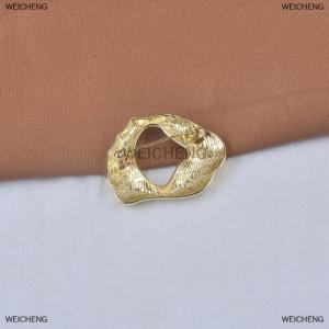 [COD] WEICHENG Fashion Big Statement Irregular Metallic Round Slice Brooches For Women Personality New Jewelry Brooch Pins