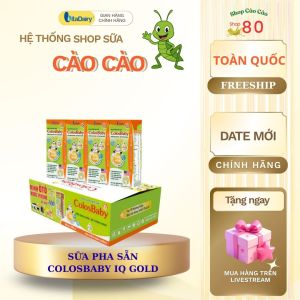 Sữa bột pha sẵn Colosbaby IQ tăng cường miễn dịch bé thông minh. Vitadairy