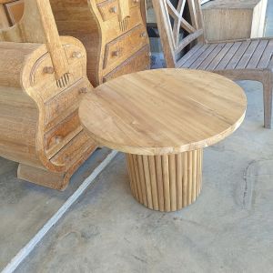 Teak Wood Design Coffee Table พร้อมส่ง โต๊ะกาแฟ มินิมอล ไม้สัก ขาดีไซส์ ยาว60 สูง.50ซม Free Delivery.!!
